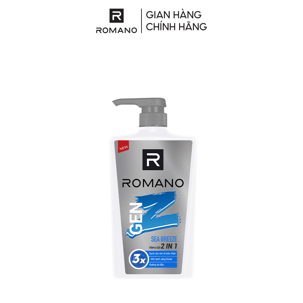 Tắm Gội 2 trong 1 Romano GEN Z FOREST CEDAR/SEA BREEZE 610G