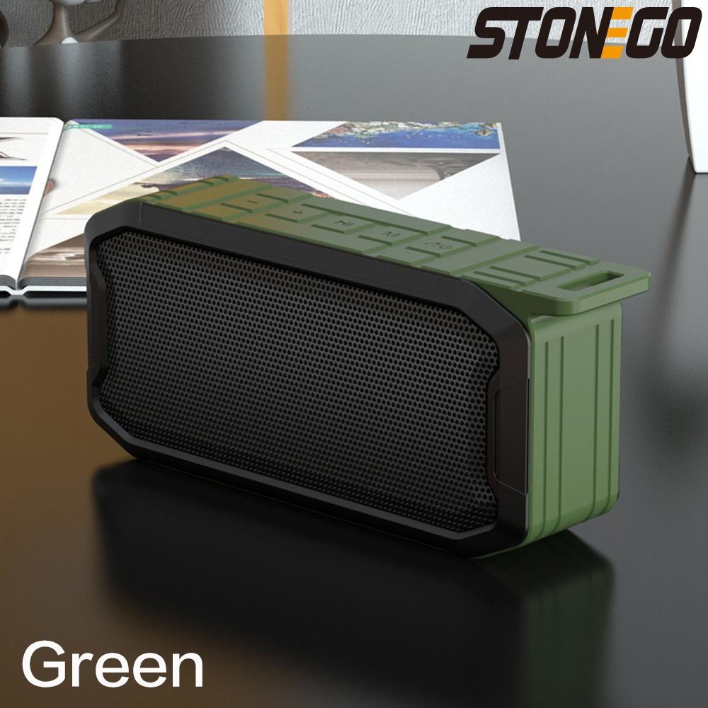 Stonego di động ngoài trời loa bluetooth công suất cao phụ không dây không dây máy nghe nhạc USB hỗ trợ Aux TF Color: Red
