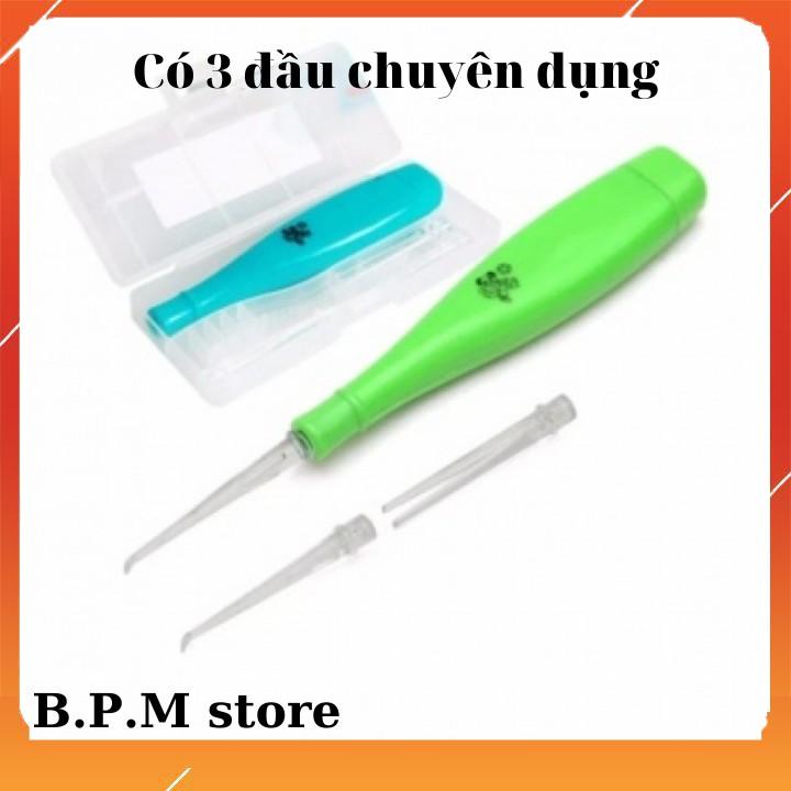 Dụng cụ lấy ráy tai có đèn- 3 đầu- lấy táy tai và ngoáy tai có đèn thích hợp cả dùng cho bé.