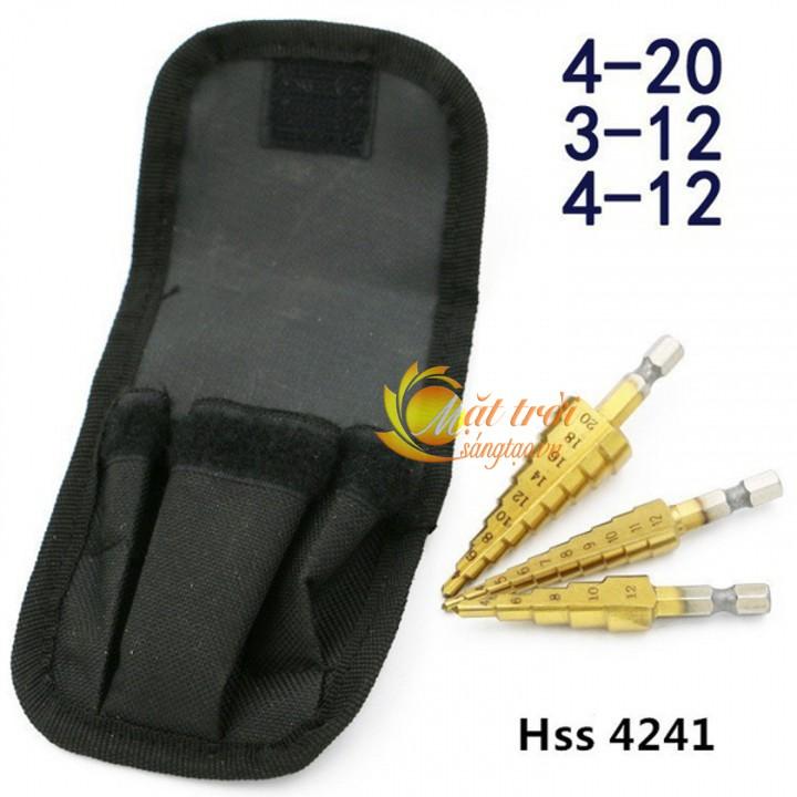 Bộ 3 mũi khoan tháp đường kính từ 3mm – 20mm