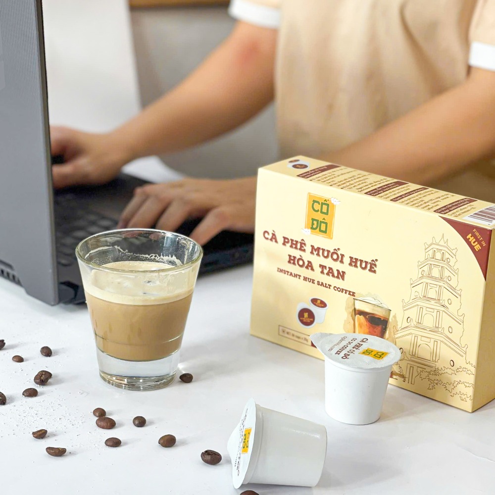 Hộp 6 Viên Cà Phê Muối Huế Hòa Tan