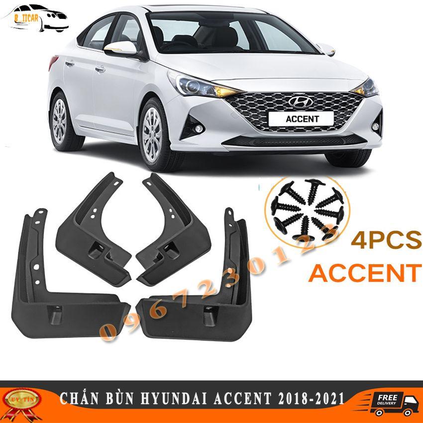 Bộ 4 Chắn Bùn Ô Tô Hyundai Accent 2018-2021 Nhựa Dẻo Cao Cấp
