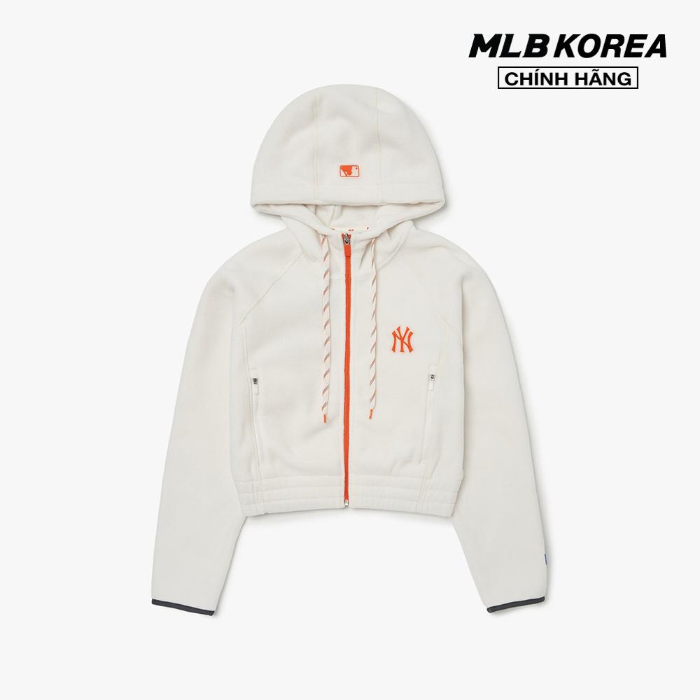 MLB - Áo hoodie nữ tay dài phối mũ Athleisure Polar Fleece 3FTRA0326