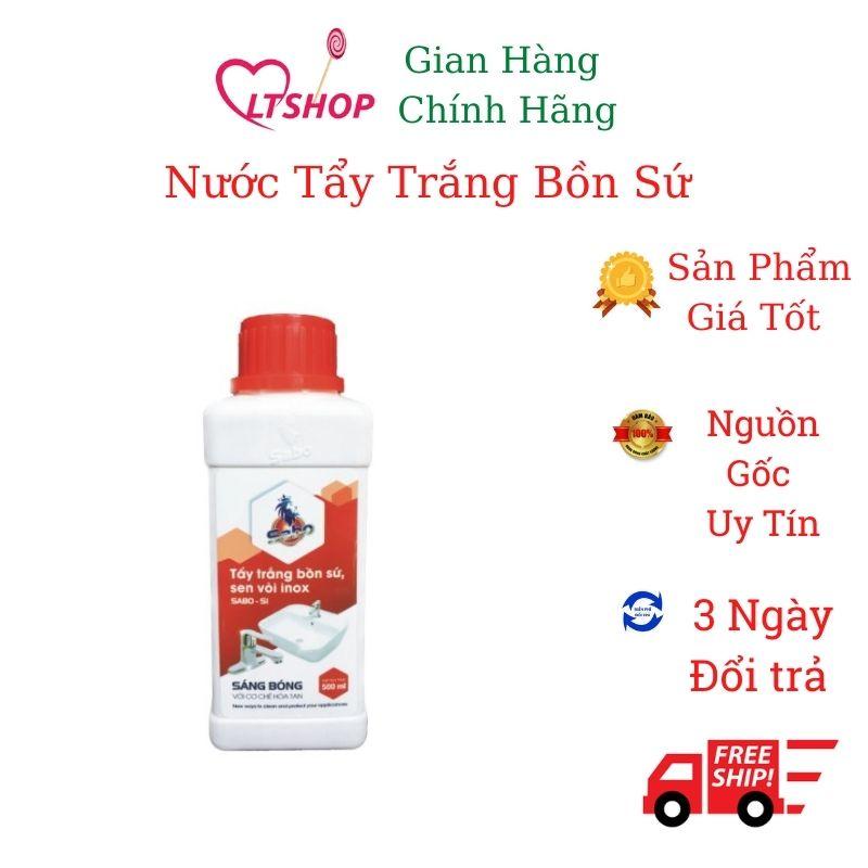 Tẩy bồn cầu ố vàng lâu năm SABO-SI, tẩy phèn,tẩy vệt nước đen,sen vòi inox ,gạch men chai 500ml