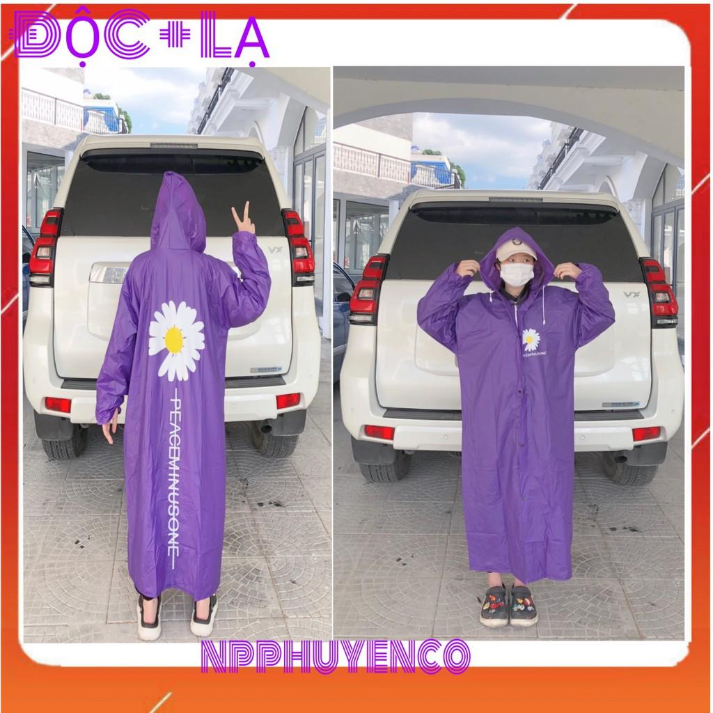 Áo mưa măng tô Hoa cúc - STYLE HÀN QUỐC-. SIÊU HOT 2021. .
