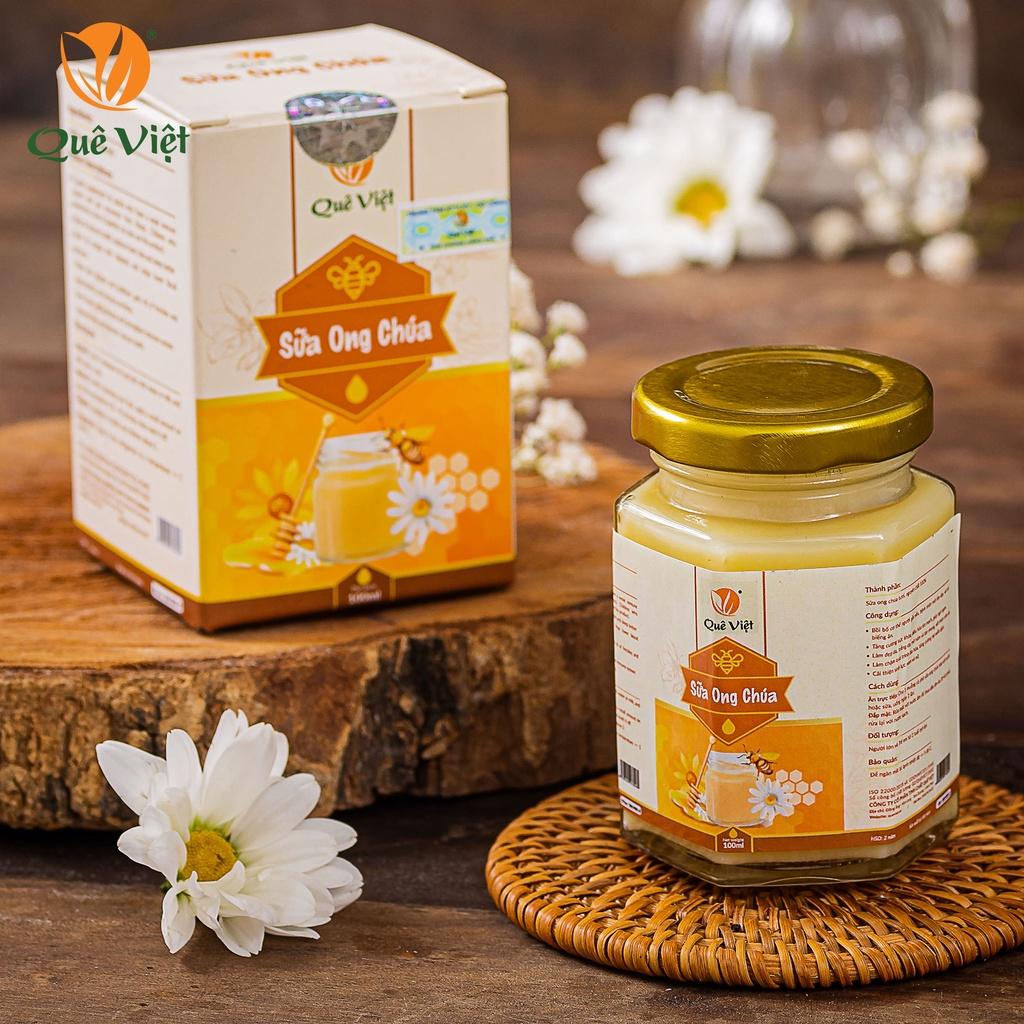Sữa ong chúa Quê Việt bồi bổ cơ thể, tăng cường sức khoẻ (2 hộp x 100ml)