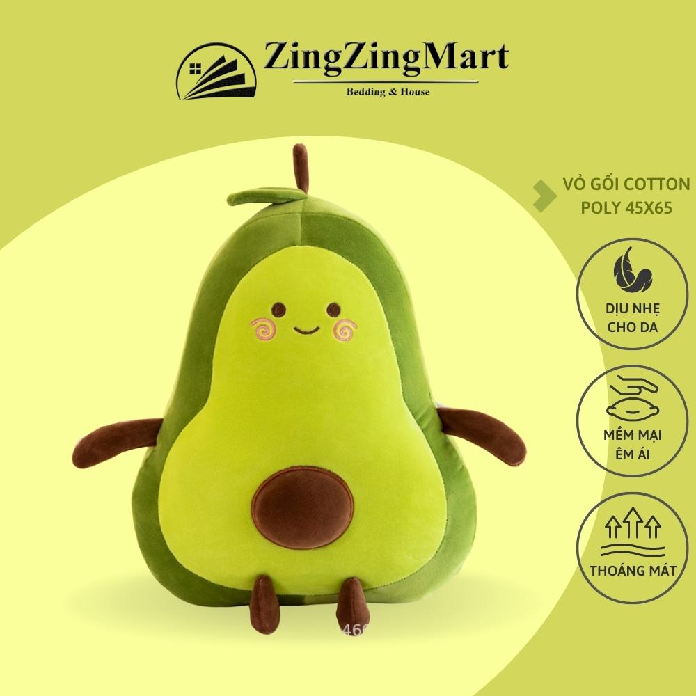 Gấu bông Bơ tròn đáng yêu - Thú nhồi bông ngộ nghĩnh cho bé - Gấu bông ZingZingMart Bedding &amp; House