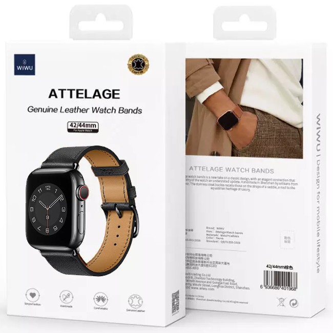 Dây đeo da Wiwu Attelage Genuine Leather Watch Bands dành cho đồng hồ
