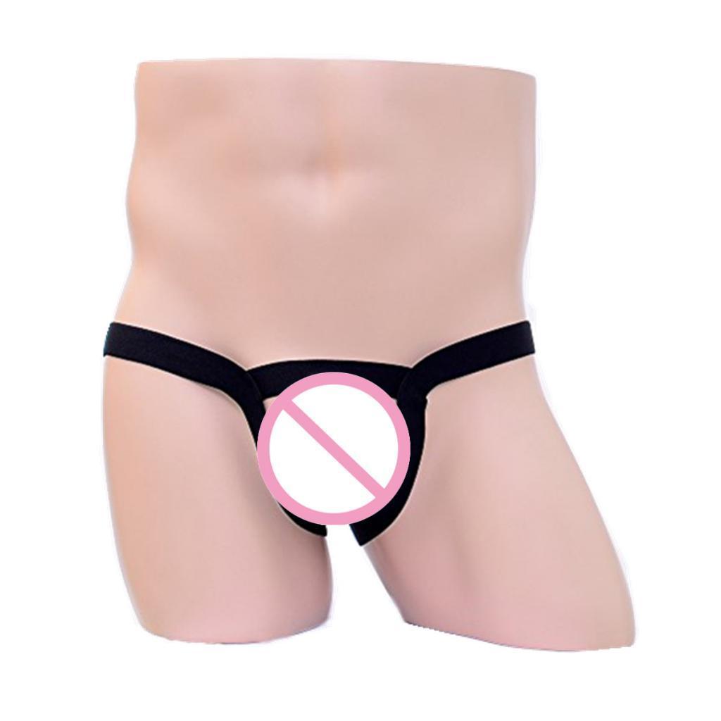 2Pcs Mens G-string Underwear Hollow Ring Pouch Jockstrap Thong Briefs