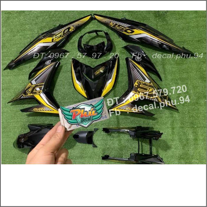 Tem Rời Exciter 150 Vàng Đen Kiểu