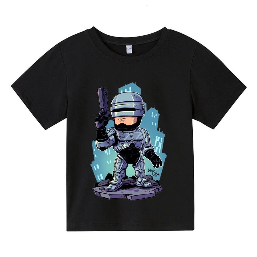 Áo thun trẻ em ROBO COP CHIBI, 4 màu, có size người lớn, Anam Store