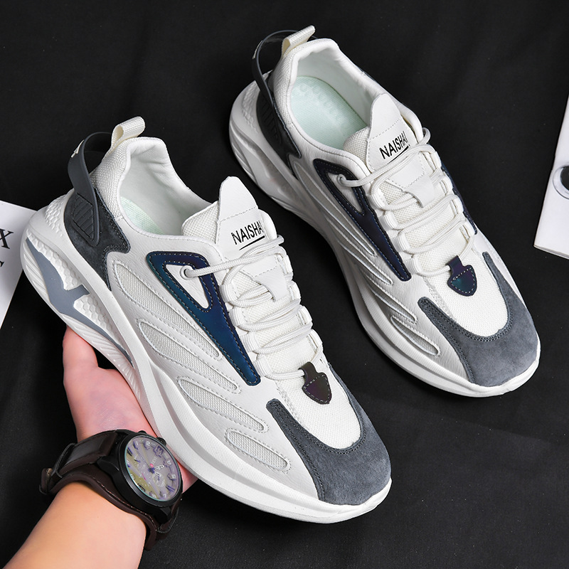 Giày Thể Thao Nam GEMI - Giày Sneaker Màu Xám - Trắng, Giày Thể Thao Chạy Bộ Xuyên Việt - G5431