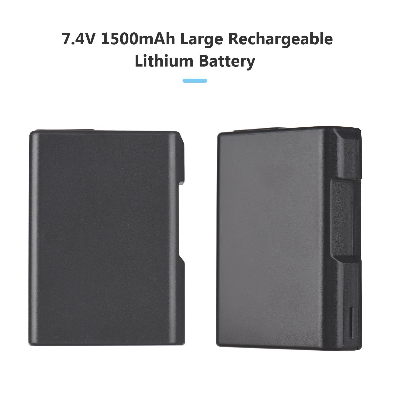 EN-EL14 Battery & Charger Kit 2pcs 7.4V 1500mAh Battery + 1pc Dual Channel Battery Charger LED Screen Display for Nikon