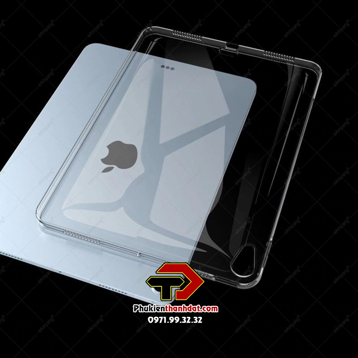 Ốp lưng cho iPad Air 5 2022 10.9 inch, iPad Air 4 10.9 inch chất liệu silicone dẻo trong suốt chống sốc
