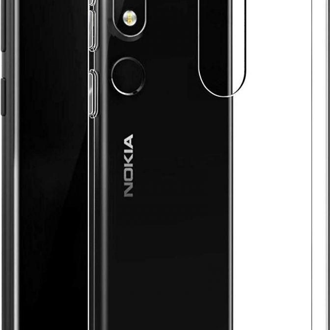 Bộ 2 ốp lưng silicon cho Nokia 3.1 Plus (trong suốt)