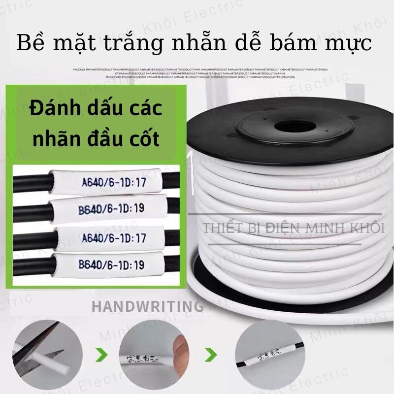 Ống Lồng Đầu Cốt, ống in nhãn đánh dấu đầu cos dây điện.ghen in số,tube,lồng ghen đầu cốt đánh dấu dây