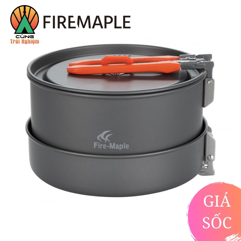 COMBO Nồi Chảo Nấu Ăn 3 Trong 1 Fire Maple FEAST 2 Gọn Nhẹ Chuyên Dụng Dành Cho Du Lịch, Dã Ngoại Cắm Trại