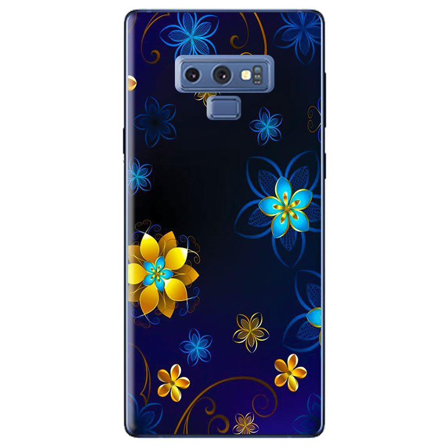 Ốp Lưng Dành Cho Samsung Galaxy Note 9 - Họa Tiết Hoa Nền Đen