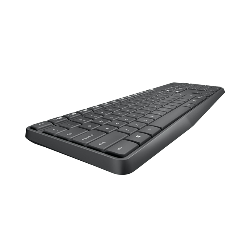 Bộ bàn phím chuột không dây Logitech MK235 Wireless (USB/đen) - Hàng chính hãng DGW phân phối