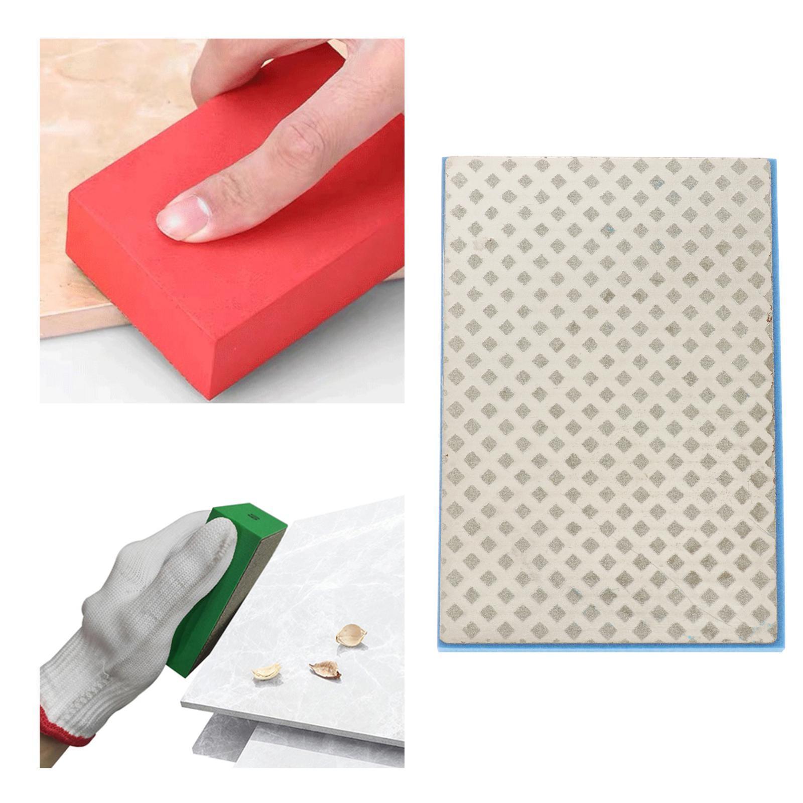 2 Pcs Diamond Polishing Hand Pads Block Granite Marble Glass Polishing 200