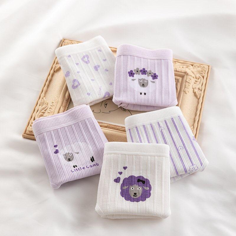 Quần lót cotton nữ mẫu cừu dễ thương