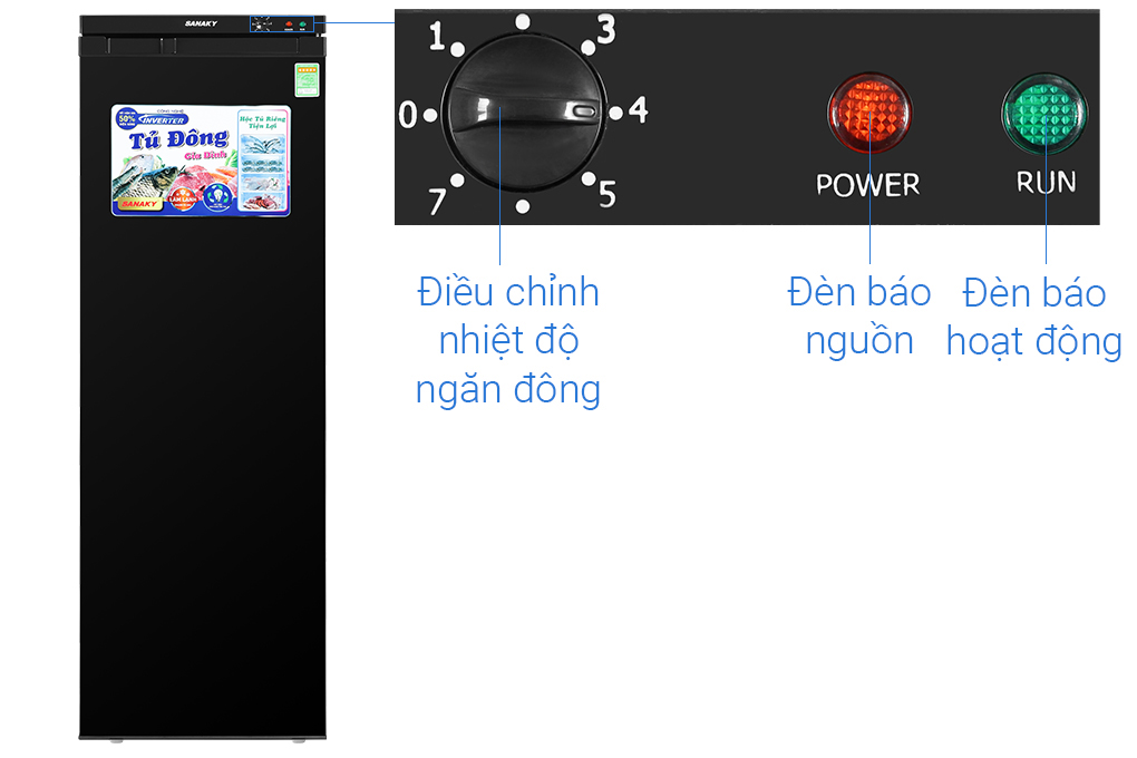 Tủ đông Sanaky Inverter 213 lít VH-230VD3 - Hàng chính hãng - Chỉ giao HCM