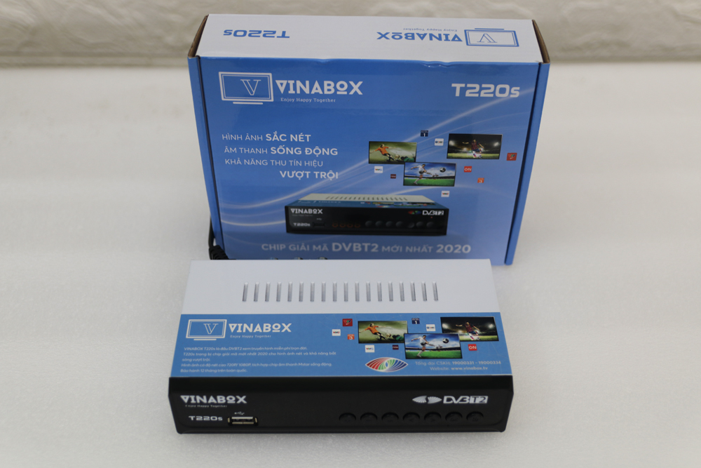 ĐẦU KTS DVB T2 VINABOX T220S THẾ HỆ MỚI 2020 – XEM TRUYỀN HÌNH MIỄN PHÍ- HÀNG CHÍNH HÃNG