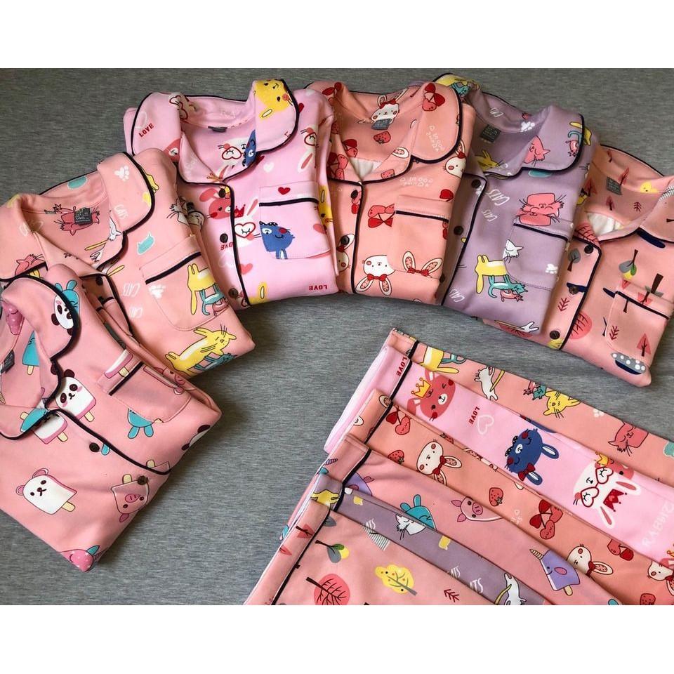 bộ pijama bé gái size 2-9 và size 10-16