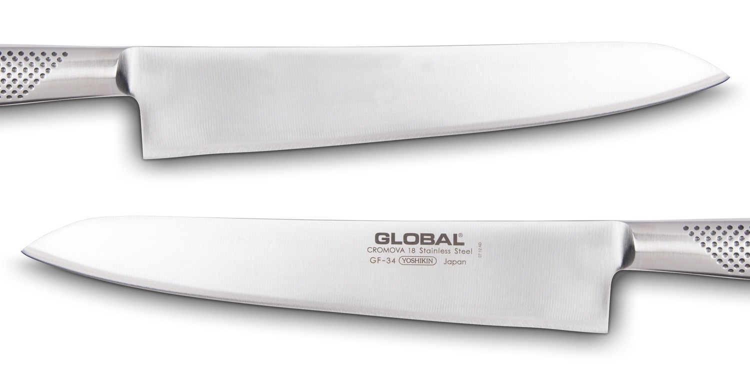 Dao bếp Nhật cao cấp Global GF34 Chef - Dao thái thịt cá (270mm) - Dao bếp Nhật chính hãng