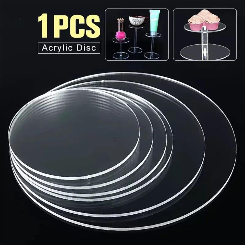 Tấm Mica tròn 8cm - dày 2mm - nhiều màu sắc