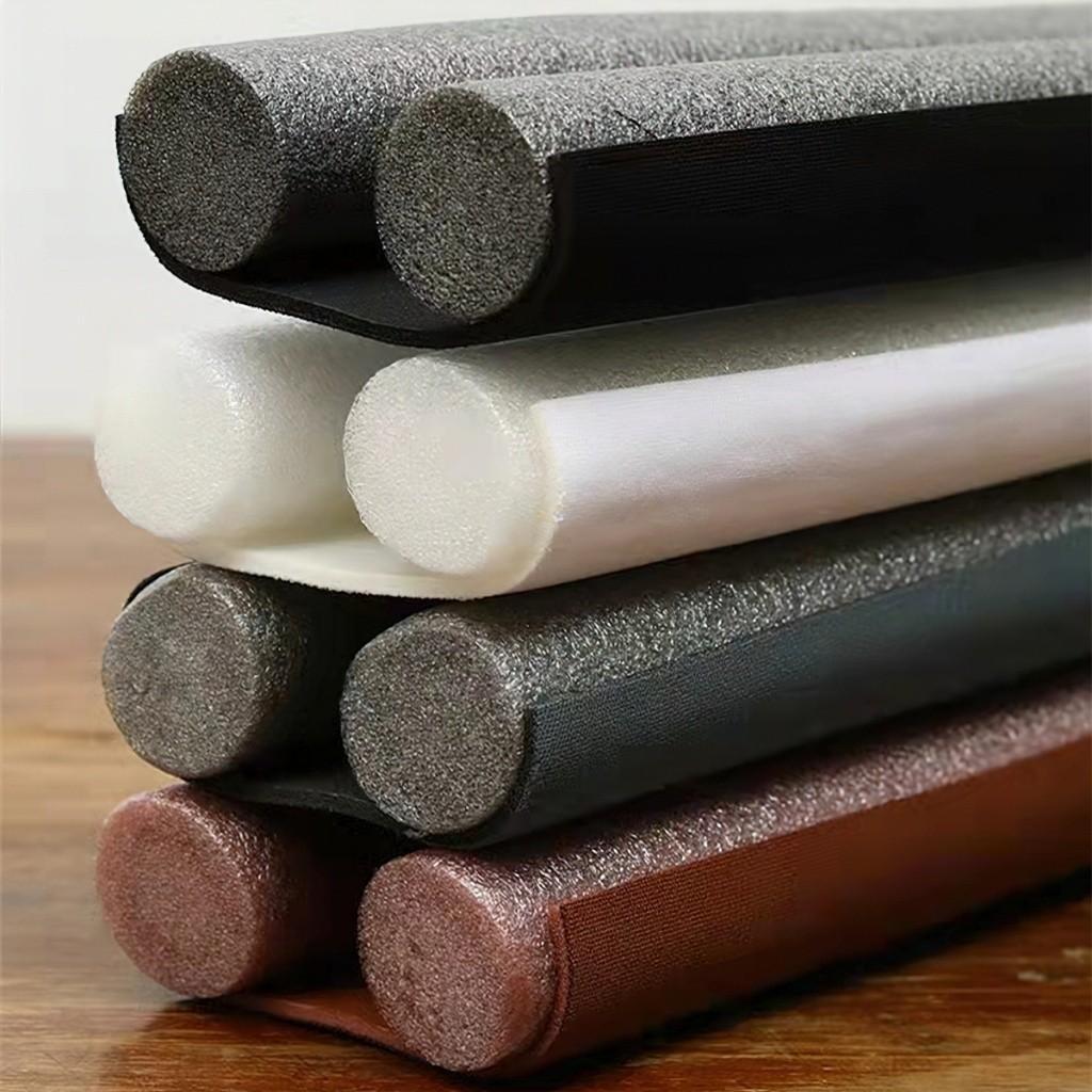 Thanh chặn cửa dài 95cm chắn cửa, miếng chắn khe cửa chống thoát nhiệt điều hòa ngăn côn trùng, bụi - Màu nâu Gỗ