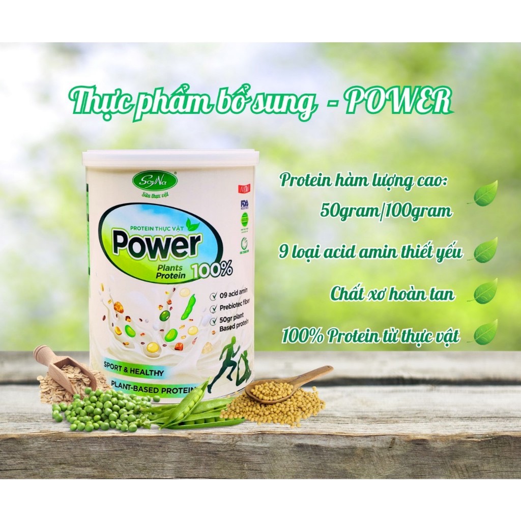 Combo Sữa Hạt - Power 400g Soyna, Tặng 2 Ly Thủy Tinh Có Vạch Chia ml