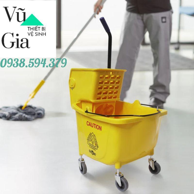 Xe đẩy vắt nước lau nhà 36l, xe vắt móp, xe làm vệ sinh