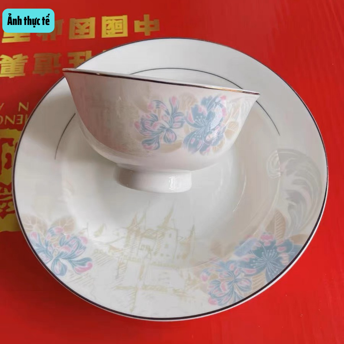 Bộ bát ăn cơm cho gia đình 6-10 người, chất SỨ XƯƠNG Giang Tây cao cấp - Sứ mỏng nhẹ nhưng cứng và trong, cách nhiệt tốt GS30