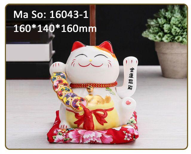 Ông mèo vẫy tay bằng sứ