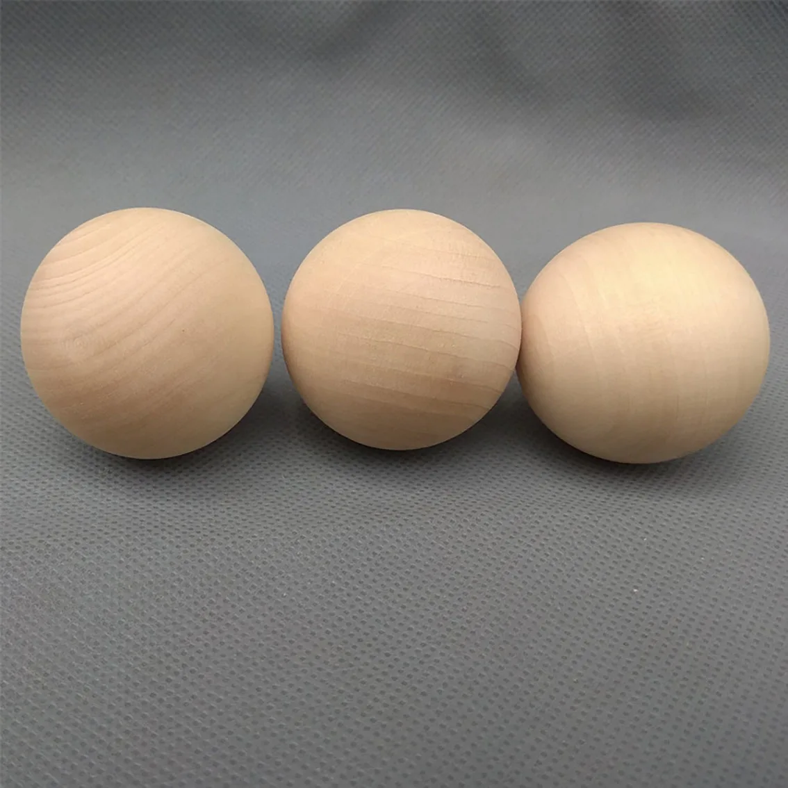 Bóng gỗ, banh gỗ không màu 3 cm, 4 cm, 5 cm, đồ chơi cho bé hoặc vật liệu DIY, khối tròn trang trí