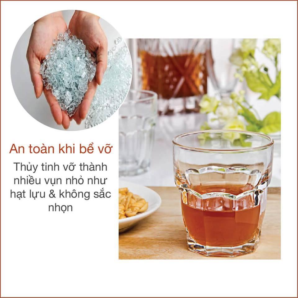 Bộ 6 Ly thủy tinh Rock Bar màu trắng -Hàng nhập khẩu