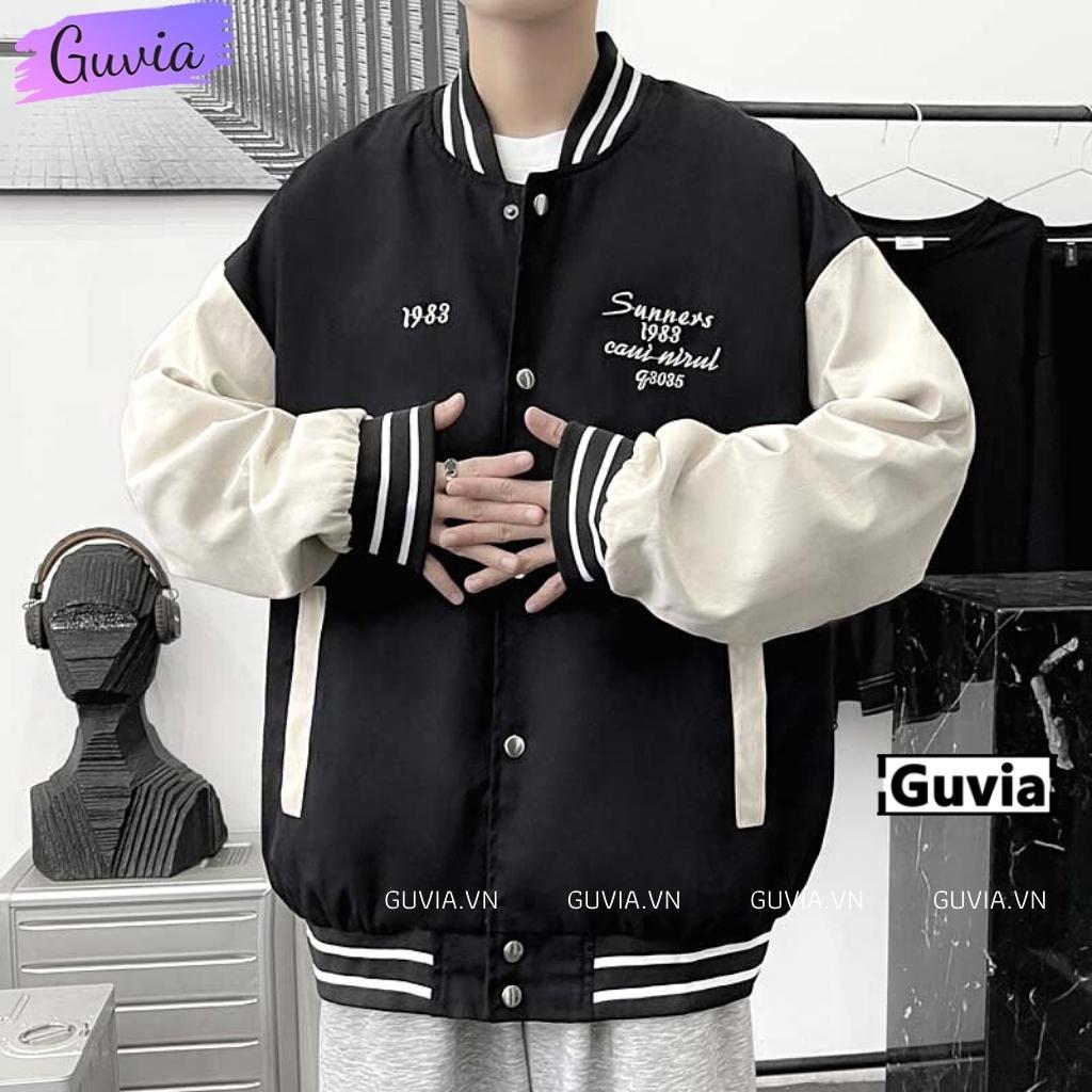 Áo Khoác Bomber 1983 Chất Dù 2 Lớp Nam Nữ Form Rộng Unisex, Áo Gió Chống Nắng Ulzzang