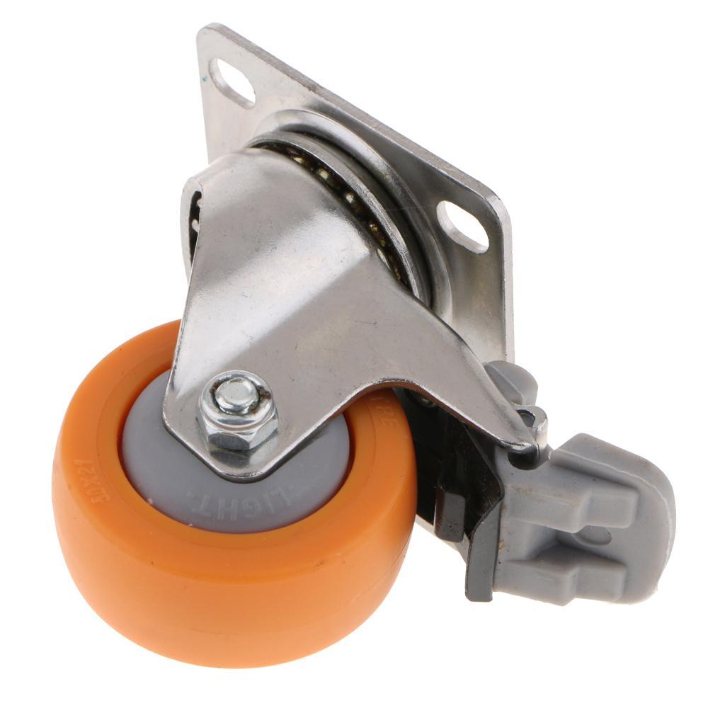 2 Inch 50mm Heavy Duty Swivel Bearing Caster Wheel With Top Plate