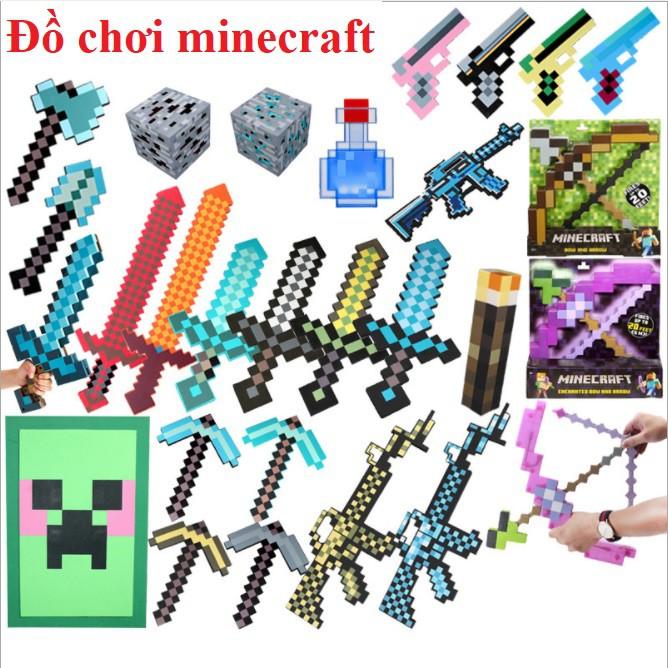 Đồ chơi trong game Minecraft giá rẻ cực đẹp ( Vu khí, Nhồi Bông, Đèn Đuốc, Mô hình) - Súng dài kim cương