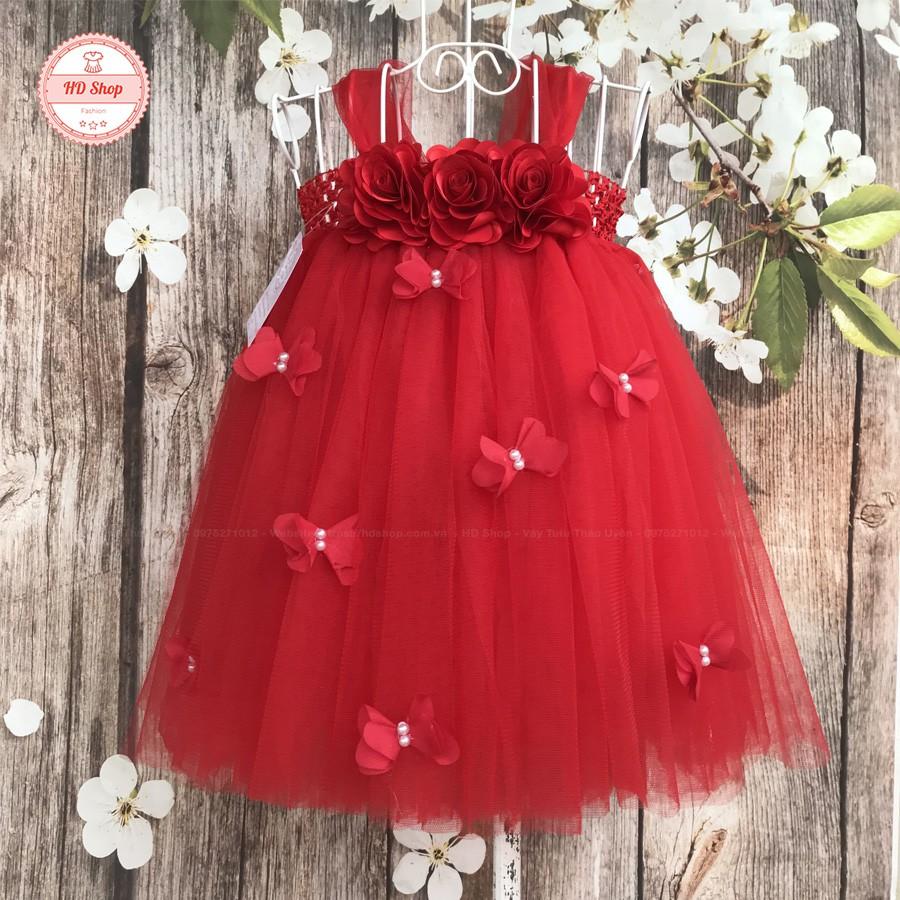 Đầm tutu cho bé ️FREESHIP️ Đầm tutu đỏ cho bé gái