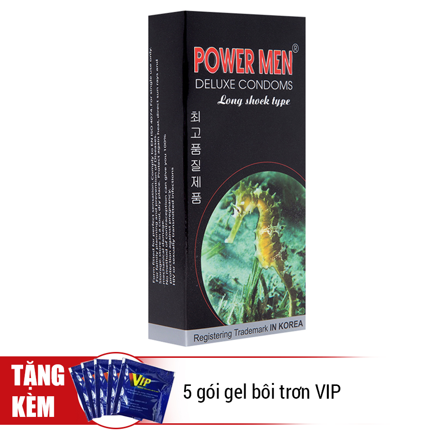 Bao Cao Su Powermen Cá Ngựa (Hộp 12 Cái)