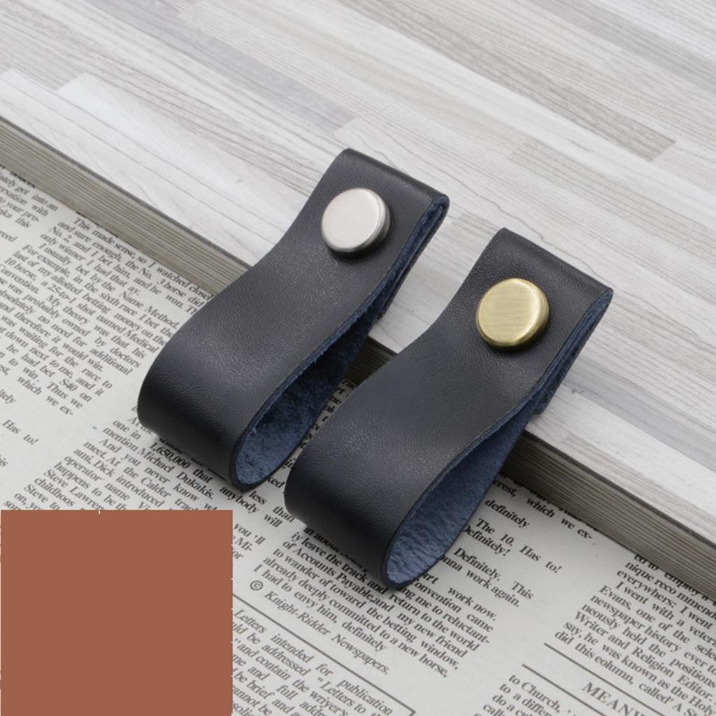 4 Set Cabinet Door Handle Soft Leather Door Handles For Cupboard Furniture