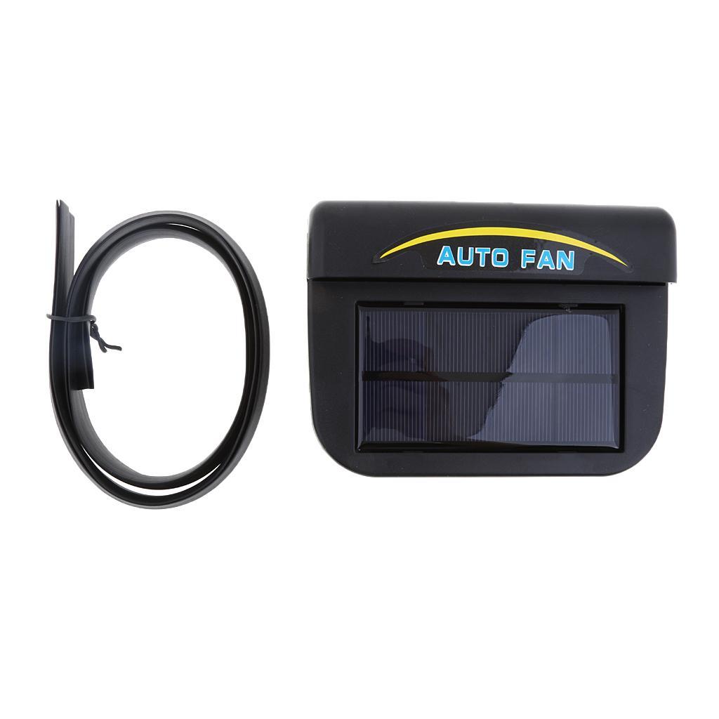 Solar Powered Car Air Vent Exhaust Fan Radiator Vent w/ Ventilation 3pcs