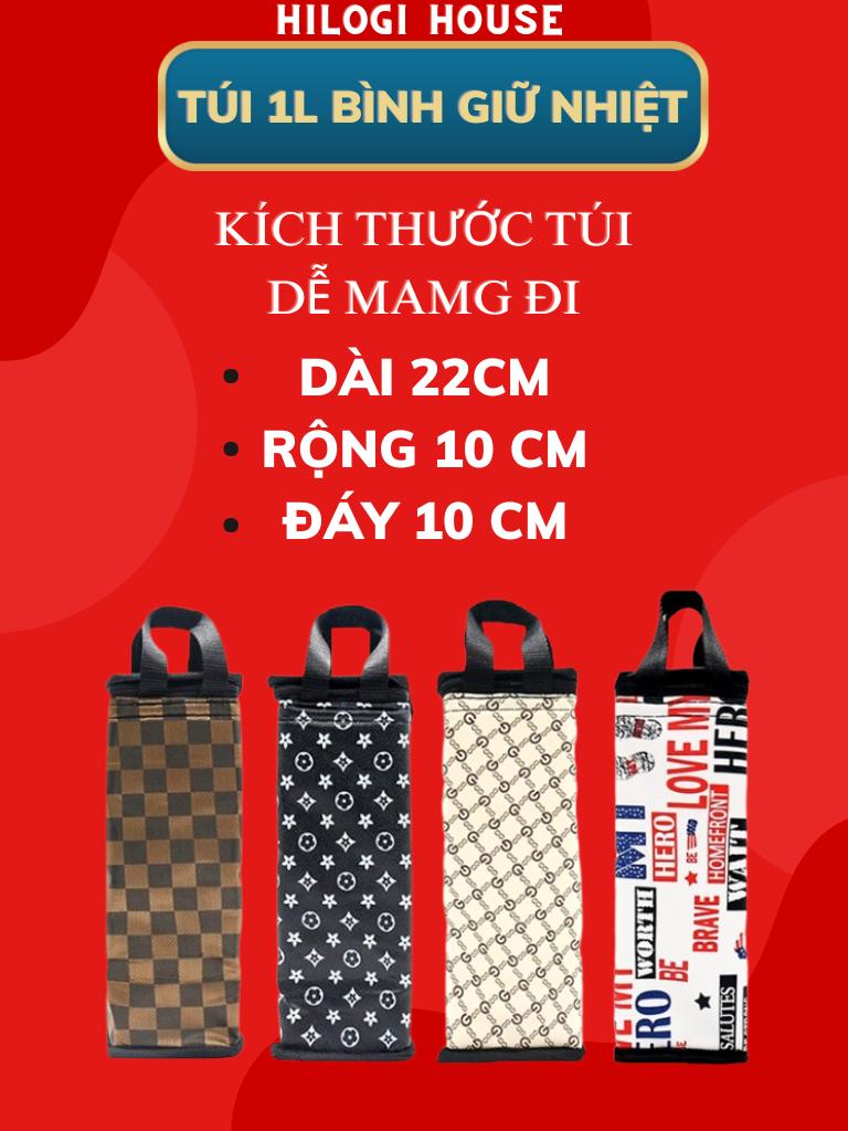 Túi đựng bình giữ nhiệt đủ size, túi đựng bình nước 2 lớp có khóa kéo, giúp chống va đập xước tiện lợi đi học đi làm