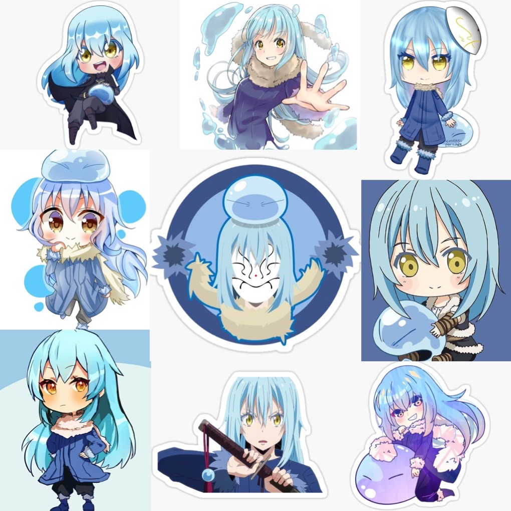 Ảnh Sticker Rimuru Tempest 30-60 cái/Hình dán Tensei Shitara Slime Datta ken