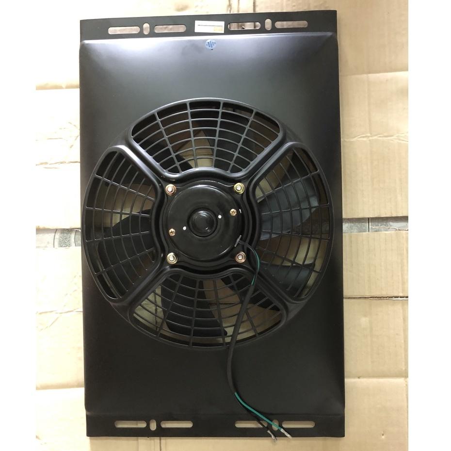 Quạt Dàn nóng lồng sắt chế 14x23 12V / 24V 35x58 cm hàng Trung Quốc