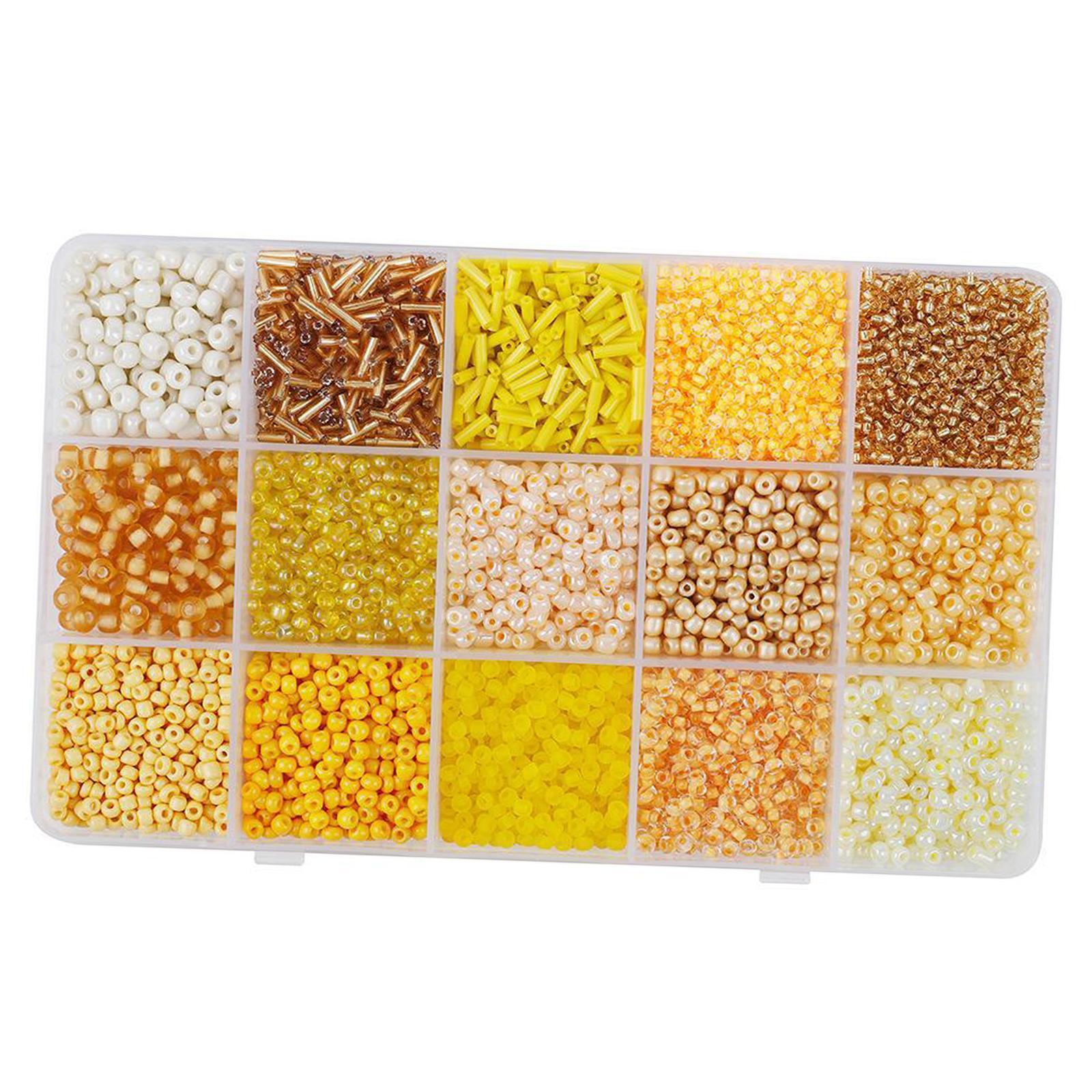 Glass Beads , Small Beads Crafting Supplies, DIY Handmade Colorful Craft Beads, Loose Spacer Beads for Jewelry Making Pendants Earring