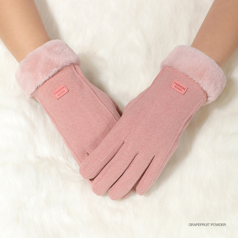 Găng tay len cảm ứng cashmere nữ cao cấp Golovejoy DY35