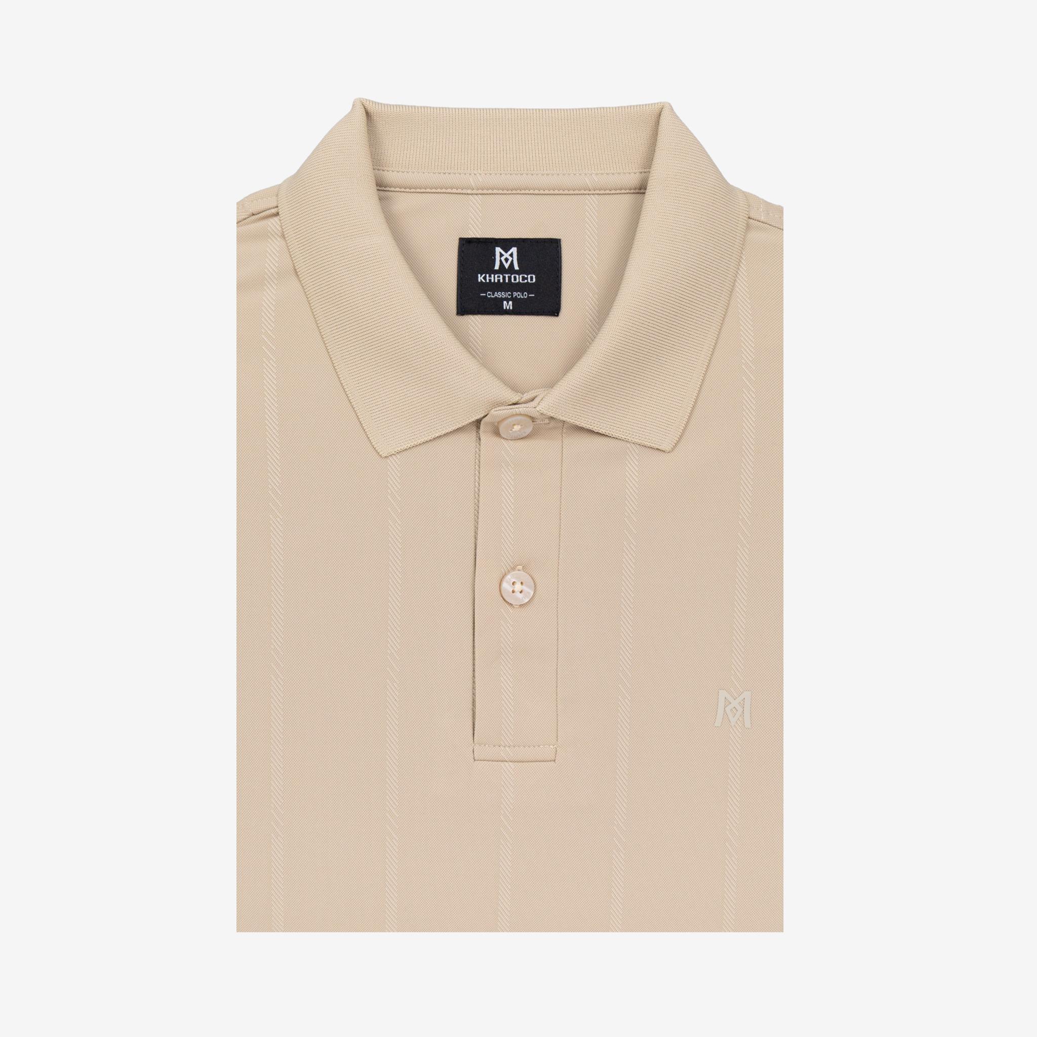 Áo polo nam KHATOCO không túi A2MN438R2-VNSC798-2708-N